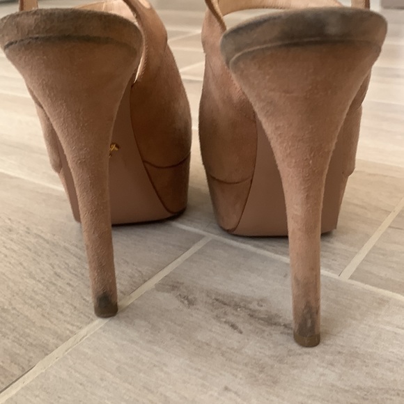 Prada suede platform heels SZ 36.5 - Picture 7 of 8